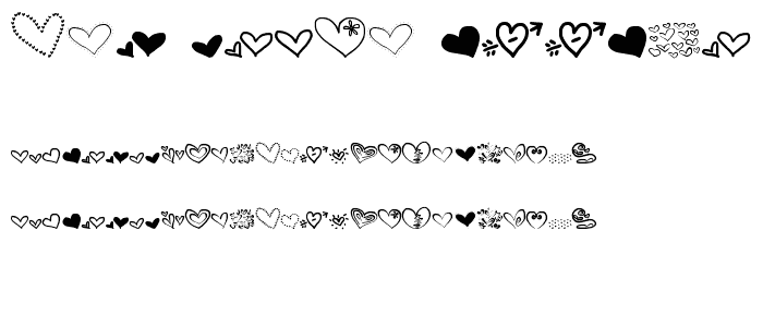 MTF Heart Doodle font